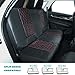 Big Hippo Car Seat Covers,Airbag Compatible Leather Seat Covers Full Set with 5 Detachable Headrests for Car, Truck, SUV, or Van - Universal Fit 50/50 60/40 Split Bench(Black & Red)