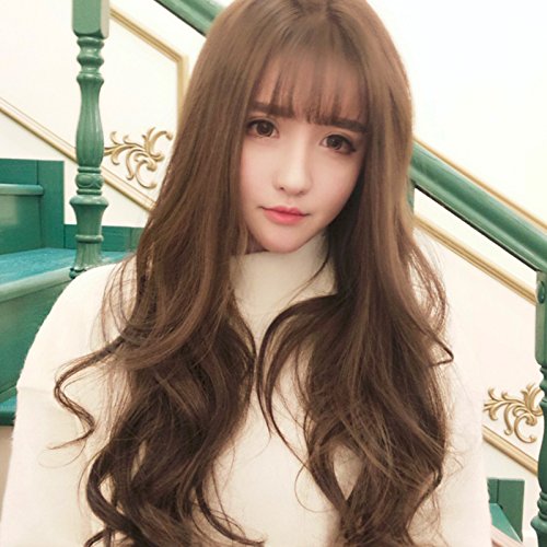 Amazon Com Women Girls Female Long Wavy Hair Wig Large Air