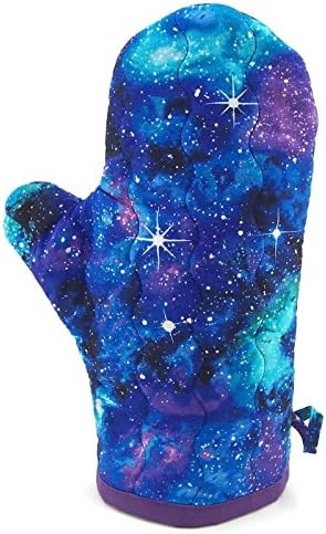 Galaxy Oven Mitt - Blue, Purple and Green Cotton Pot Holder