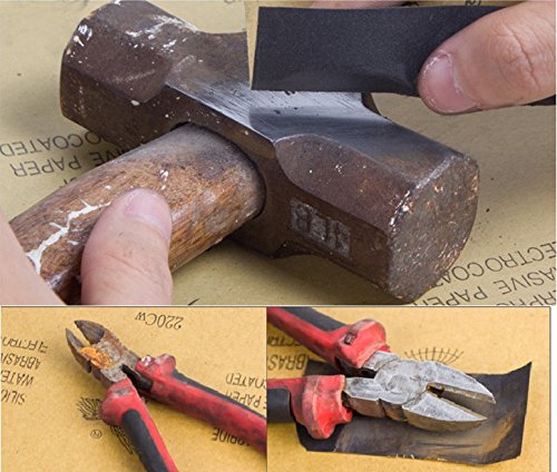 64 Pieces Wet Dry Sandpaper Assortment 400 to 3000 Grit Abrasive Paper Sheets 9 by 3.6 Inches for Wood Furniture Finishing,Automotive Sanding, Wood Turing Finishing