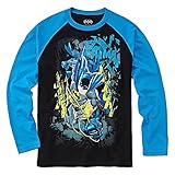 DC Comics Big Boys' Batman Long Sleeve Raglan Tee M(10/12)