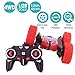CARRYFLY Remote Control Car RC Stunt Car, Gift idea for 4WD Double Sided Rotating Tumbling 2.4GHz High Speed Rock Crawler Vehicle with Headlights for Boys Age 4, 6, 7, 8, 9-12 Year Old,rc Cars(Red)