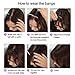 VIOLET Clip in Air Bangs 100% Remy Human Hair with Temples Hand Tied Thin Air Bangs Mini Human Hair Bangs Clip On Hairpiece Flat Fringe Bangs for Women(Black)