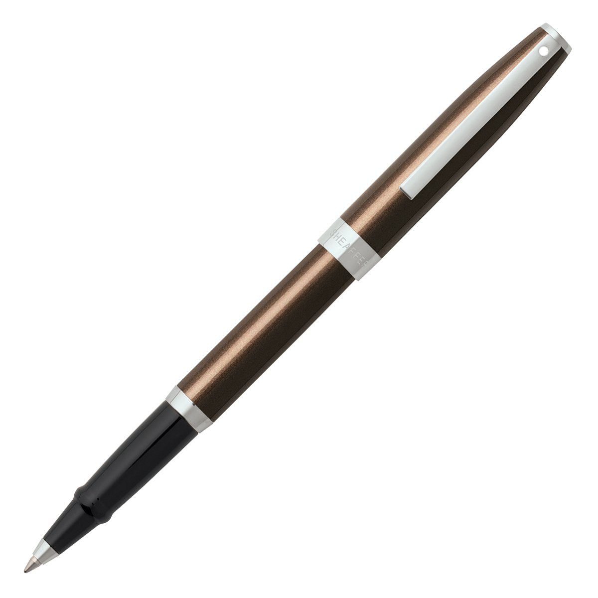 Sheaffer Sagaris Chrome Trim Rollerball - Metallic Brown