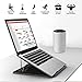 AICHESON Portable Laptop Stand, Adjustable Height 1.16 LB Ergonomic Ventilated Computer Stands Compatible with Apple MacBook, X5 Blackthumb 1