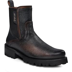 Cuadra Urban Boot for Men with Bright Black Finish