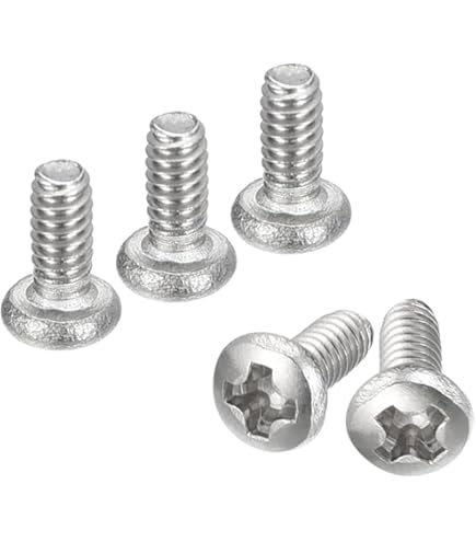 0-80 X 1/8" (FT) Fine Thread Machine Screw Phillips Pan Head Stainless Steel 18-8 Black Oxide