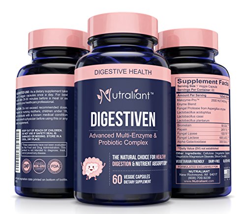 Digestive Enzyme Supplements + Probiotics & Prebiotics for Better Digestion & Nutrient Absorption #1 Natural Enzyme Support for IBS, Leaky Gut, Bloating, Discomfort & Constipation - 2 Month Supply Digestive Enzyme Supplements + Probiotics & Prebiotics for Better Digestion & Nutrient Absorption #1 Natural Enzyme Support for IBS, Leaky Gut, Bloating, Discomfort & Constipation - 2 Month Supply