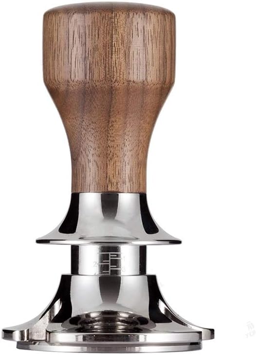 58.5mm Barista Coffee Tamper for Coffee and Espresso Calibrated Pressure Tamper Suit Different Doses or Baskets Adjustable Depth with Ergonomics Handle (Color : Brown a)