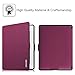 Fintie SlimShell Case for Nook GlowLight Plus - The Thinnest and Lightest Leather Cover for Barnes & Noble Nook GlowLight Plus 2015 Release Model# BNRV510 (NOT Fit Nook GlowLight 3 2017), Purple