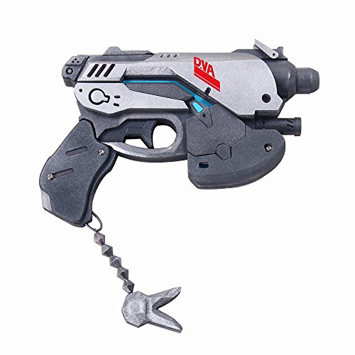Mtxc Overwatch Cosplay Prop D.VA Light Weapon White Rabbit Skin Gray