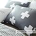 VM VOUGEMARKET 100% Cotton Duvet Cover Set King - Hotel Quality Checkered Bedding Set,Waffle Weave Duvet Cover with Button Closure- Luxurious, Comfortable, Breathable, Soft and Durable (King,Gray)