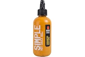Maritime Madness, Simple Habanero Mustard Hot Sauce, Made in Canada, 275ml Squeeze Bottle, Vegan, Gluten Free, Dairy Free, Lo