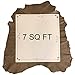 Cafe Brown Leather Hide – Rustic Finish – Quality Craft DIY Material - Spanish Full Skins - 5 sq ft - 2 oz. avg Thickness – Soft Genuine Lambskin Fabric- Upholstery Home Décor Supply