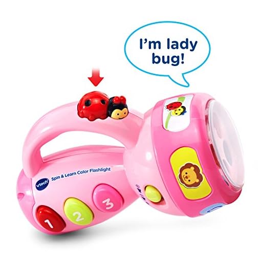 VTech Spin and Learn Color Flashlight Amazon Exclusive, Pink - Image 4