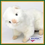 HANSA ハンサ ぬいぐるみ 4839 ホワイトフェレット 24 WHITE FERRET