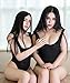 GOLove Sexy Women's High Cut Bodysuit Thong Leotard Sleeveless Sheer Lingerie Bikini , One Size
