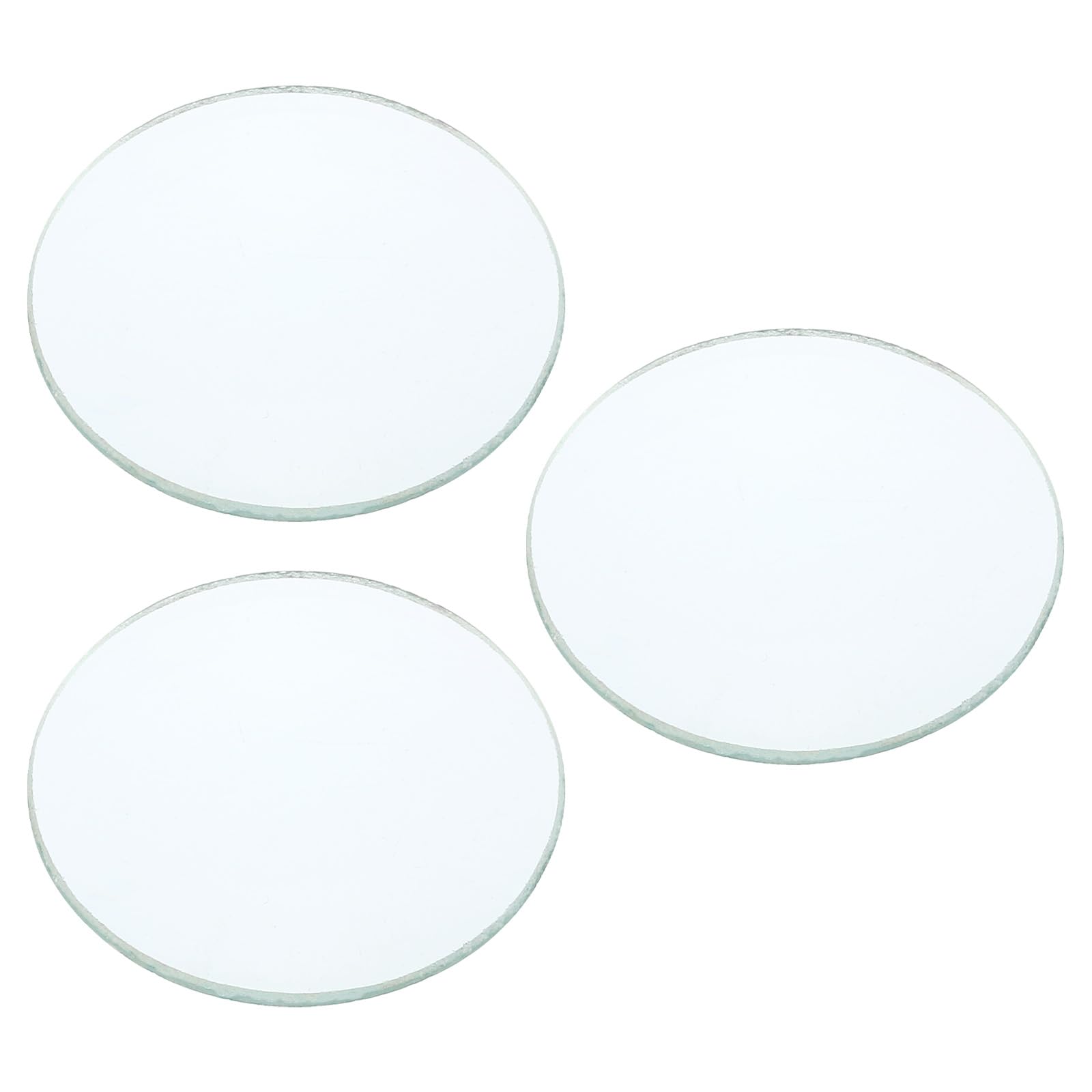 YOKIVE 3 Pcs Double Convex Lens, Clear Glass Optical Lenses | Make Telescope, Great for Photography, Optical Instruments Use (Clear, 100mm Focal Length)