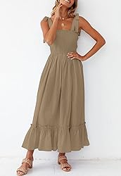 ZESICA Women's 2024 Summer Boho Spaghetti Strap