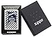 Zippo Blue White Original Logo Pocket Lighter, White Matte