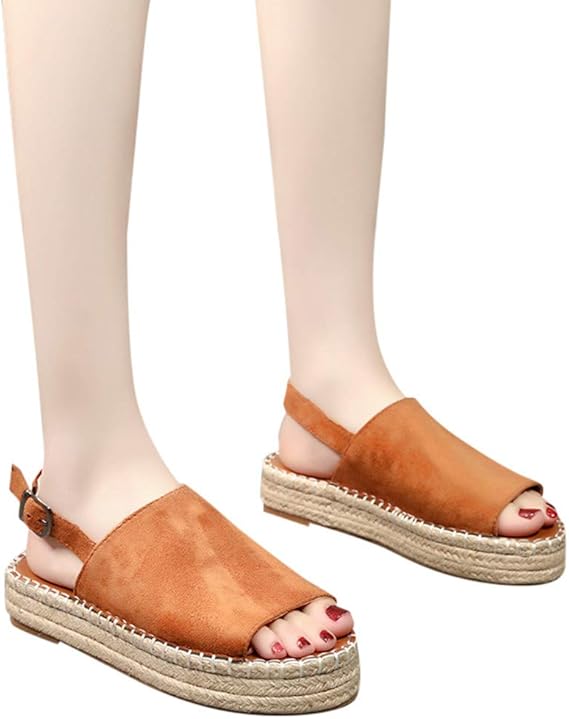 Amazon サンダル レディース 厚底 ウェッジソール フラット厚底 織バックルストラップ 快適 履き心地 ハイヒール ミュールサンダル 厚底サンダル スリッパ ファッションサンダル ビーチサンダル 夏 美脚 おしゃれ 歩きやすい オフィス かわいい ファッション コート