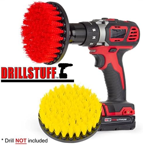 Cleaning Supplies - Drill Brush - Outdoor - Deck Brush - Concrete - Bird Bath - Hard Water Stain Remover - Bathroom Accessories - Shower Cleaner - Bathtub - Bath Mat - Flooring - Tile - Grout Cleaner