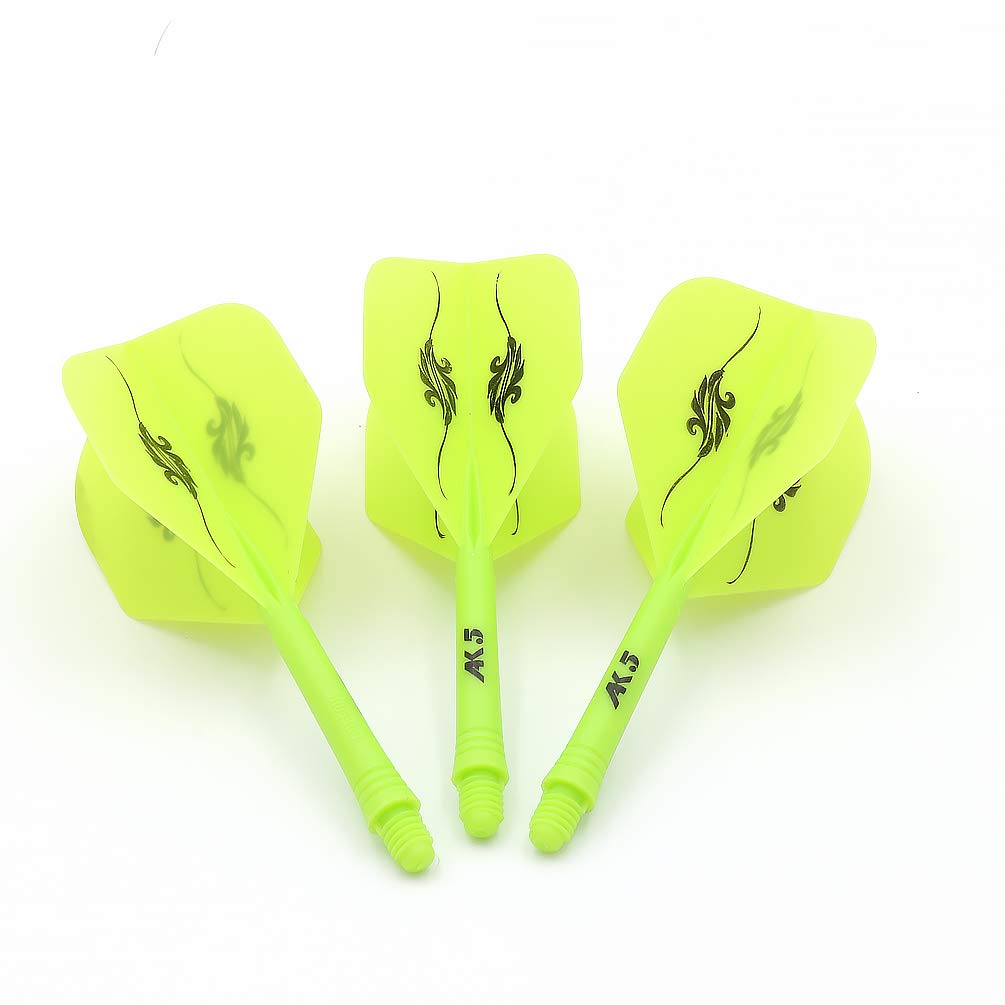 CUESOUL ROST Integrated Dartpfeile Schäfte Shafts and Darts Flights Standard Shape,Set of 3 pcs Unique Designed Pattern(CSAK-53XHB)