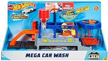 hot wheels ftb67 city gator car wash connectable play set with diecast and mini toy car