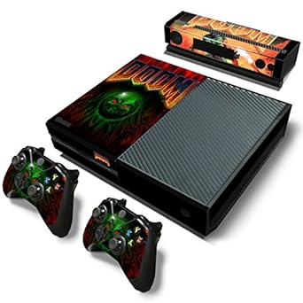 Ridhaan Collections Doom Ghost Theme Microsoft Xbox One Skin Sticker Decal Vinyl Cover For Xbox One Console Kinect And 2 Controllers Skin Sticker Only For Xbox One Xb1 Original 1st Model Not Compatible For