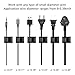 KEDSUM Upgraded 100pcs Adjustable Cable Clips, Self-Adhesive Wire Clips, Car Cable Organizer, Cable Wire Management, Desk Wall Cord,Cable Tie Drop for Electrical (Max Diameter:0.39 inch) …