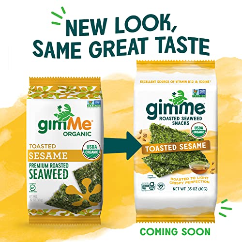 gimMe Toasted Sesame 12 Count Sharing Size Organic Roasted