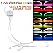 CYLAPEX Color Changing LED Eyelashes Interactive False Lashes Shining Eyeliner Charming LED Light Eyelid Tape, with 7 Colors 6 Flash Modes, for Party Bar Nightclub Rave Halloween Christmas Birthday