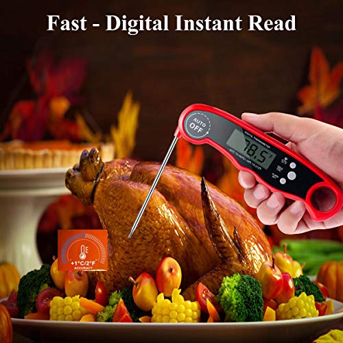 Kimje Meat Thermometer, Dual Probe Instant Read Food Meat Thermometer