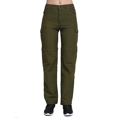 Phibee Womens Convertible Pant Outdoor Quick Dry Removable Hiking Trousers