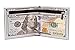 Slim Wallet, Men US Dollar Bill Wallet Leather Credit Card Photo Holder Bifold (100 Golden)