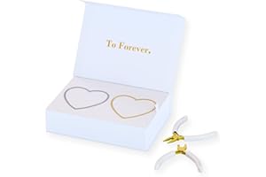 FabuLove Permanent Bracelet Kit – DIY Bracelet Making Kit For Couples, Friendship Bracelets – Gift for Anniversary, Valentine’s Day & Date Night Activity - His and Her Bracelets