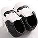 Lidiano Infant Baby Toddler PU Leather Moustache Print Soft Sole Tassels Moccasins Crib Shoe (6-12 Months, Black)