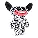 Fugglers, Funny Ugly Monster, 9 Inch Grin Grin (Zebra Print) Plush Creature with Teeth, for Ages 4 and Up