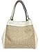 COACH Lexy Shoulder Bag in Outline Signature khaki/chalk F57612
