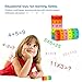 CHILHOLYD Learning Toys Math Toy Montessori Preschool Learning Educational Counting Game Numbers and Symbols Math Skills Colorful Fridge Kindergarden Educational Tools Math Blocks Great Gift for Kids