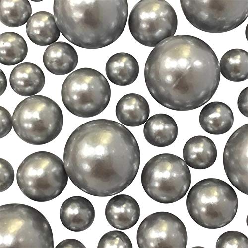 4 Packs Sale No Hole Silver Pearls - Jumbo/Assorted Sizes Vase Decorations - to Float The Pearls Ord - //medicalbooks.filipinodoctors.org