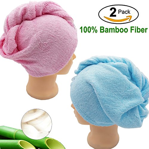 Buy Hair Towel Wrap Long Hair Towels Turban Twisty Towel Bamboo Fiber