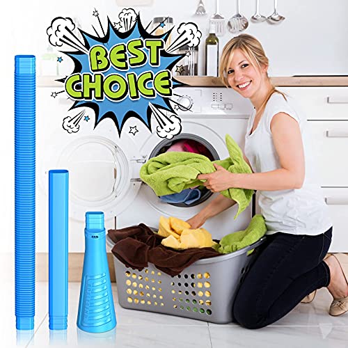 Dryer Lint Vacuum Attachments Lint Remover for Dryer Vent Cleaner Kit Dryer Vent Hose Brush Lint Trap for Deep Cleaning Fire Prevention Blue