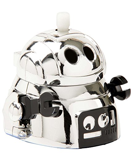 Aeromax Bump N Bots, No Fall Wind Up Robot Shiny Chrome Look Wind Up Robot (Model: BNB)