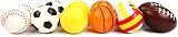 VEYLIN 12pc Soft Foam Sponge Sports Balls Mini Football Basketball Tennis view 4