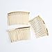 MagiDeal 10 Pieces Vintage Handmade DIY Wire Comb Metal Hair Combs Base 4 Colors Plated Women's DIY Wedding Bridal Hair Jewelry - gold