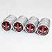 US85 Silver Chrome Auto Car Wheel Tire Air Valve Caps Stem Cover
