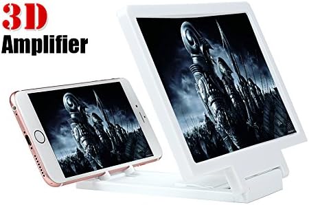USA Yixin Protable Mobile Phone Magnifier 3D Screen Video Amplifier HD Expander White