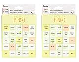 (Pack of 2) Baby Shower Bingo Game, 48 Total Cards
