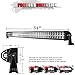 TURBO SII 54Inch Curved LED Light Bar Flood Spot Combo Beam W/ 4in Off Road Pods Cube Driving Fog Lights + Rocker Switch Wiring Harness For Trucks Jeep Ford Polaris RZR ATV Chevy Silverado Tahoe 4x4